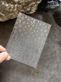 Macro shot of silver metallic moon and star nail stickers with 3D embossed texture - Silver Hot Stamping Starry Sky Nature Theme (YT3827)