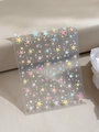 Colorful star-themed self-adhesive nail art stickers YT4174 with a clear background - Colorful Stars (YT4174)