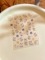 Detail von YT4526 geprägten Blumen-Nagelstickern mit Goldfolie und China-Motiven - Bronzierung (YT4526mepro)
