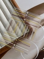 3D embossed nail art stickers with rope and weave patterns in gold and silver, model YT7153 - Embossed Woven Texture Style (YT7153)