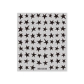 Self-adhesive nail art stickers featuring black star patterns for manicure decoration - BDJ1038-02 Black / Black