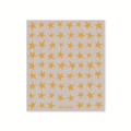 Adhesive gold star nail art sticker with various sized star patterns model BDJ1038 - BDJ1038-03 Gold / Gold