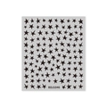 Self-adhesive black star nail art stickers sheet for manicure design model BDJ1046 - BDJ1046-02 Black / Black