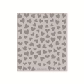 Adhesive nail art sticker featuring irregular grey heart patterns style BDJ1049 - Silver Abstract Heart (BDJ1049-04)