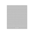 Adhesive nail art stickers featuring grey and white heart patterns, model BDJ1057 - White Outlined Heart (BDJ1057-01)
