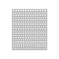 Self-adhesive nail art sticker BDJ1056 featuring white heart patterns on grey background - White Mini Heart (BDJ1056-01)