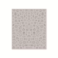 Autocollants ongles cartoon avec icônes de fruits et d'ours, style BDJ1073 gris - Éléments de Vie Argent sur Base Taupe (BDJ1073)