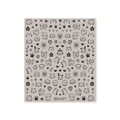 Autocollants nail art avec motifs de chats et chiens mignons, modèle BDJ1071 beige - Animaux Mignons Noir sur Base Taupe (BDJ1071)