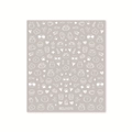 Stickers à ongles autocollants blancs motifs chat et nourriture, modèle BDJ1076 - Vie Alimentaire Blanc sur Base Taupe (BDJ1076)