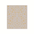 Stickers ongles autocollants orange avec motifs de chats et ours mignons BDJ1074 - Graffiti Tendance Or sur Base Taupe (BDJ1074)