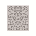 Autocollants nail art doodle avec cœurs noirs et motifs floraux variés style BDJ1081 - Dessin à la Main Noir sur Base Taupe (BDJ1081)