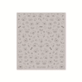 Autocollants nail art chien et ours avec motifs de nœuds blancs et noirs BDJ1069 - Patte d'Animal Argent sur Base Taupe (BDJ1069)