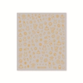 Stickers nail art avec illustrations de chats et lapins orange style BDJ1035 - Animal de Conte Or sur Base Taupe (BDJ1035)