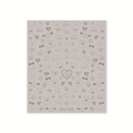 Stickers nail art cartoon avec motifs mignons de chien, chat et nœud style BDJ1068 - Famille de Chiens Argent sur Base Taupe (BDJ1068)