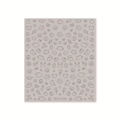 Autocollant à ongles dessin animé avec chats et fleurs style modèle BDJ1078 - Illustration Chaleureuse Argent sur Base Taupe (BDJ1078)