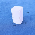 Miniature white toy refrigerator model 8.3cm height for dollhouse decoration - Refrigerator (Without Accessories)