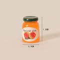 Marmellata di albicocche in miniatura per casa delle bambole in resina 1,3cm - Stile Bottiglia Corta / Marmellata Arancione (Apricot Jam)
