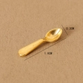 Miniature dollhouse golden spoon 1.8cm length classic vintage style metal tiny scale model - Spoon / Gold