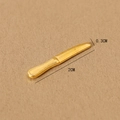Miniature dollhouse golden knife model with beaded handle detail, 2cm long scale accessory - Dinner Knife / Gold