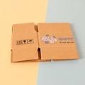 Caja ciega miniatura plana de papel kraft para accesorios de casa de muñecas 1:12 - Estilo de Color Original / Estilo Arándano