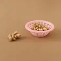 Mini cesto rosa per casa delle bambole con modelli realistici di zenzero in miniatura - Cesto Tondo E Zenzero