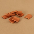 Miniature dollhouse roof tiles in terracotta clay for model building and scenes - Classic Tile