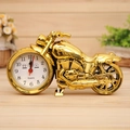 Reloj despertador creativo con forma de moto en acabado dorado para decoración - Motocicleta Dorada Color Único (PF168D)