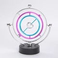 Kinetisch orbitaal perpetuum mobile bureauspeelgoed met kleurrijke ringen en hart - Hartvormige Stijl (N0422)