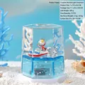 Ultraman liquid timer music light ornament with blue ocean theme and glitter effects - Superhero Music Light B