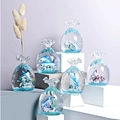 Fermacarte delfino mediterraneo in acrilico con onde liquide per decoro scrivania - SY122 Delfino Borsa Fortunata