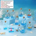 Creative dolphin liquid sand drift bottle acrylic ocean theme miniature decoration - Ocean Cartoon Wine Bottle