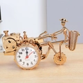 Orologio da tavolo trattore moto vintage oro con portapenne e movimento al quarzo - Forma di Trattore / Oro