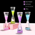 Clessidra liquida esagonale tema spazio con astronauti e stelle scintillanti - Spazio Interstellare Esagono Colore Lattescente