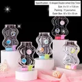 Sablier liquide panda avec doubles roues en S et gouttes colorées en acrylique décoratif - Dollar (SY105)