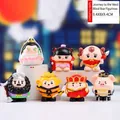 Collectible cartoon figurines set featuring Journey to the West characters in vivid colors - Single Random / Classical Literature Figure Ornament (1040-126) (6 Pcs/Set)