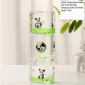 Décoration de bureau panda flottante avec liquide vert et boîtier acrylique - Panda - Trois Côtés