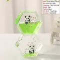 Sablier liquide à huile panda vert décoratif pour bureau et maison, 6.8x11.9cm - Panda - Double Losange