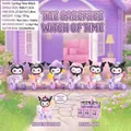 Kuromi blind box figure set with regular and secret editions on purple tricycles - Single Random / Cartoon Time Witch (044) (6 Pcs/Set)