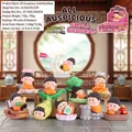 Collectible Buddha blind box figurines set including orange figures and moon special edition - Single Random / Ruyi Buddha Series Ornament (365) (9 Pcs/Set)