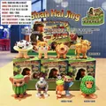 Mythical Creature series cute PVC blind box figures displayed on a wooden tabletop - Single Random / Fantasy Synthetic Beast Series (060) (6 Pcs/Set)