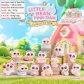 Cute Little Siam cartoon cat figurines featuring soft flocking texture and sweet pink colors - Single Random / Cartoon Little Douding Series (354) (12 Pcs/Set)