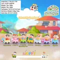 Crayon Shin-chan cartoon toy car blind box set featuring seven assorted mini figures - Single Random / Cartoon Set Off for Happiness Series (011) (6 Pcs/Set)