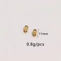 DIY sieraden 11mm vierkante karabijnsluiting in goud voor kettingen en armbanden - Middelkleine Stijl (GD1069/11MM) / Goud