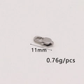 Stainless steel 11mm lobster clasp jewelry connector weighing 0.76g for DIY jewelry making - Medium Small Style (GD1069/11MM) / Silver