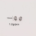 DIY jewelry lobster clasp connector in shiny metal finish for bracelets, 13mm size - Medium Style (GD1069/13MM) / Silver