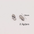 Pair of 18mm silver stainless steel lobster clasps for DIY jewelry making 2.3g - Extra Large Style (GD1069/18MM) / Silver