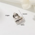 Retro silver rabbit head charm pendant for DIY jewelry, 16.2mm vintage style bunny - Antique Silver Vintage Rabbit Pendant Only (Without Chain) (h-12771)