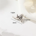 Retro silver 14K gold-filled angel wing charm with heart details for DIY jewelry - Antique Silver Angel Heart Pendant Only (Without Chain) (h-12780)