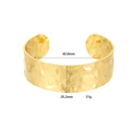 Dimensioni dettagliate del bracciale martellato oro con larghezza, peso e diametro - Oro 14K XZ-365