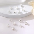 Makroaufnahme von 14K vergoldeten Silber-Krallenfassungen für DIY-Schmuckherstellung - Großer Stil (SUM0001) / Passend für 3mm-4mm Steine / Silber